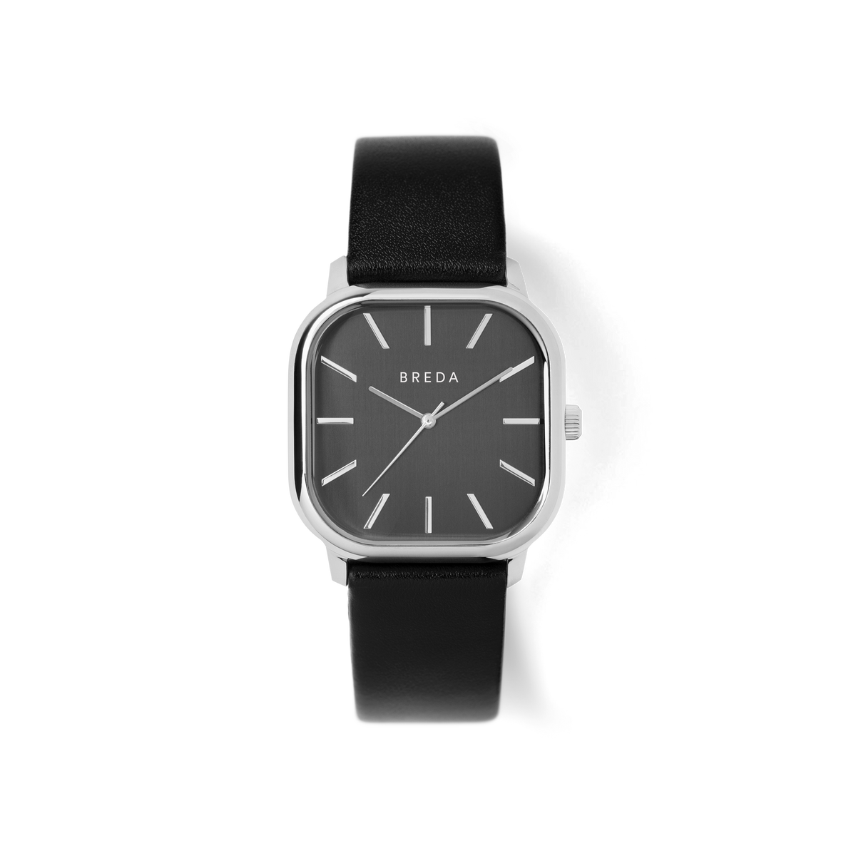 Visser | Square Watch | Silver/Black | BREDA Watch